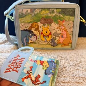 Loungefly Disney Winnie The Pooh And Friends Crossbody Bag and Cardholder